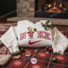 Homer Simpson Xmas Embroidered Shirt, Cartoon Embroidered Hoodie, Best Christmas Gift