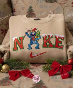 Grover Xmas Embroidered Shirt, Sesame Street Embroidered Hoodie, Best Christmas Gift 1 Grover Xmas Embroidered Shirt, Sesame Street Embroidered Hoodie, Best Christmas Gift (2)