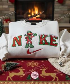 Elmo Xmas Embroidered Shirt, Sesame Street Embroidered Hoodie, Best Christmas Gift