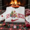 Homer Simpson Xmas Embroidered Shirt, Cartoon Embroidered Hoodie, Best Christmas Gift