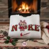 Labubu Santa Claus Embroidered Shirt, Art Toy Embroidered Hoodie, Best Christmas Gift