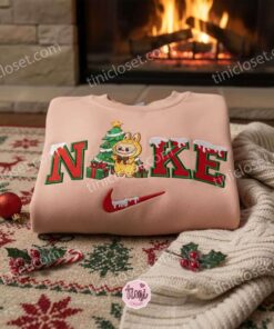 Labubu Christmas Tree Embroidered Shirt, Art Toy Embroidered Hoodie, Best Christmas Gift 2 Labubu Christmas Tree Embroidered Shirt, Art Toy Embroidered Hoodie, Best Christmas Gift (3)