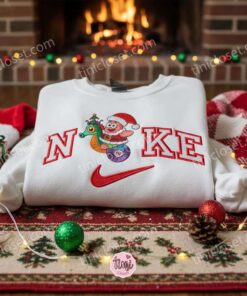 Patrick Star Xmas Embroidered Shirt, Cartoon Embroidered Hoodie, Best Christmas Gift