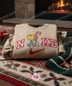 Maggie Simpson Xmas Embroidered Shirt, Cartoon Embroidered Hoodie, Best Christmas Gift 1 Maggie Simpson Xmas Embroidered Shirt, Cartoon Embroidered Hoodie, Best Christmas Gift (2)