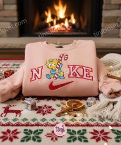 Maggie Simpson Xmas Embroidered Shirt, Cartoon Embroidered Hoodie, Best Christmas Gift 2 Maggie Simpson Xmas Embroidered Shirt, Cartoon Embroidered Hoodie, Best Christmas Gift (3)