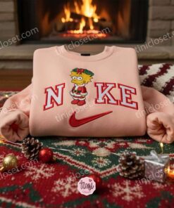 Lisa Simpson Xmas Embroidered Shirt, Cartoon Embroidered Hoodie, Best Christmas Gift 1 Lisa Simpson Xmas Embroidered Shirt, Cartoon Embroidered Hoodie, Best Christmas Gift (2)