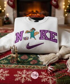 Perry Xmas Gift Embroidered Shirt, Phineas And Ferb Cartoon Embroidered Hoodie, Best Christmas Gift