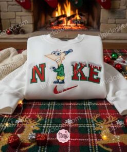 Phineas Flynn Xmas Embroidered Shirt, Phineas And Ferb Cartoon Embroidered Hoodie, Best Christmas Gift 1 Phineas Flynn Xmas Embroidered Shirt, Phineas And Ferb Cartoon Embroidered Hoodie, Best Christmas Gift (1)