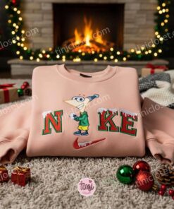 Phineas Flynn Xmas Embroidered Shirt, Phineas And Ferb Cartoon Embroidered Hoodie, Best Christmas Gift 2 Phineas Flynn Xmas Embroidered Shirt, Phineas And Ferb Cartoon Embroidered Hoodie, Best Christmas Gift (2)