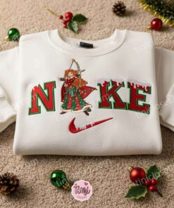 Princess Merida Christmas Embroidered Shirt, Disney Characters Embroidered Sweatshirt, Christmas Gift Ideas