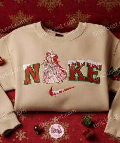 Ariel The Mermaid Princess Christmas Embroidered Shirt, Disney Characters Embroidered Sweatshirt, Christmas Gift Ideas 2 Ariel The Mermaid Princess Christmas Embroidered Shirt, Disney Characters Embroidered Sweatshirt, Christmas Gift Ideas (2)