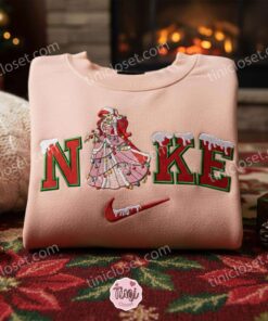Ariel The Mermaid Princess Christmas Embroidered Shirt, Disney Characters Embroidered Sweatshirt, Christmas Gift Ideas