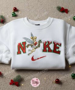 Tinkerbell Christmas Embroidered Shirt, Disney Characters Embroidered Sweatshirt, Christmas Gift Ideas 2 Tinkerbell Christmas Embroidered Shirt, Disney Characters Embroidered Sweatshirt, Christmas Gift Ideas (2)