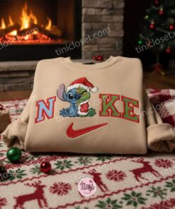Stitch And Grinch Xmas Embroidered Shirt, Cartoon Embroidered Hoodie, Best Christmas Gift 2 Stitch And Grinch Xmas Embroidered Shirt, Cartoon Embroidered Hoodie, Best Christmas Gift (3)
