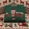 Labubu Cosplay Santa Claus Embroidered Shirt, Cartoon Embroidered Hoodie, Best Christmas Gift