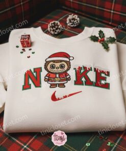 Labubu Cosplay Santa Claus Embroidered Shirt, Cartoon Embroidered Hoodie, Best Christmas Gift 1 Labubu Cosplay Santa Claus Embroidered Shirt, Cartoon Embroidered Hoodie, Best Christmas Gift (2)