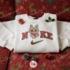 Winter Labubu Embroidered Shirt, Cartoon Embroidered Hoodie, Best Christmas Gift