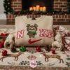 Labubu Cosplay Reindeer Embroidered Shirt, Cartoon Embroidered Hoodie, Best Christmas Gift