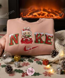 Labubu Christmas Embroidered Shirt, Cartoon Embroidered Hoodie, Best Christmas Gift 1 Labubu Christmas Embroidered Shirt, Cartoon Embroidered Hoodie, Best Christmas Gift (1)