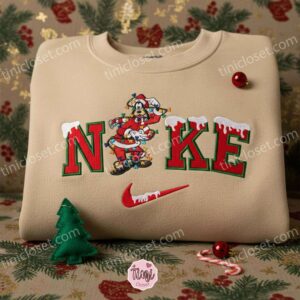 Goofy Christmas Embroidered Shirt, Disney Characters Embroidered Hoodie, Christmas Gift Ideas