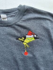 Post-christmas is where embroidery truly belongs.