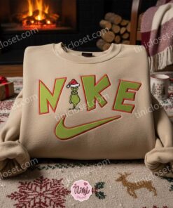 Grinch Christmas Embroidered Shirt, Movie Embroidered Sweatshirt, Best Christmas Gift for Family