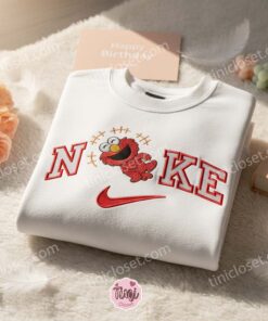 Elmo Sesame Street Embroidered Shirt, Cartoon Embroidered Sweatshirt, Unique Birthday Gifts 1 Elmo Sesame Street Embroidered Shirt, Cartoon Embroidered Sweatshirt, Unique Birthday (1 (3)