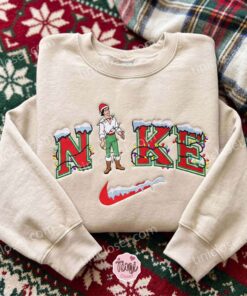 Prince Eric Xmas Embroidered Shirt, Disney Little Mermaid Characters Embroidered Hoodie, Best Christmas Gift (3)