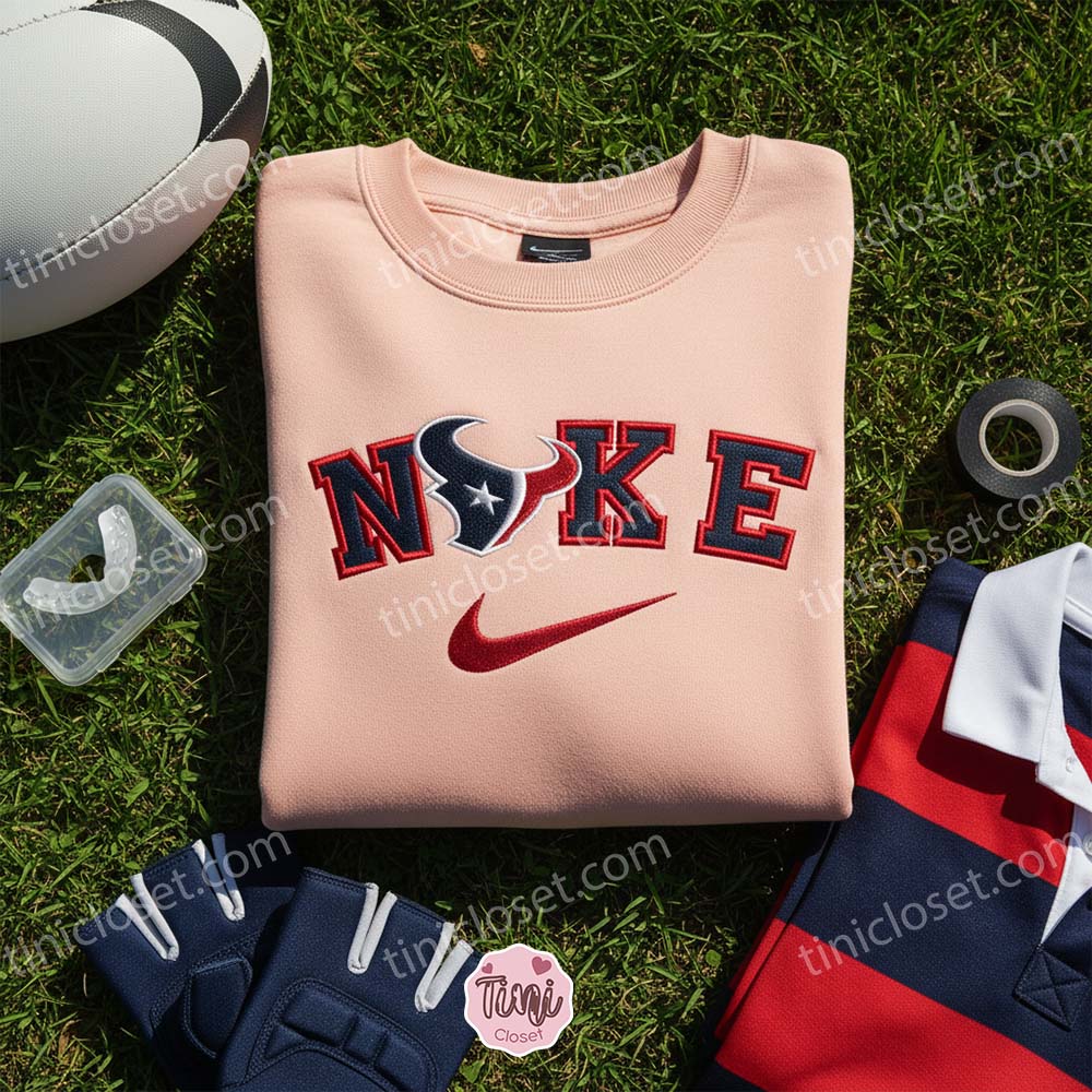 Houston Texans Embroidered Shirt, NFL Sports Embroidered Hoodie, Best Gift Idea Houston Texans Embroidered Shirt, NFL Sports Embroidered Hoodie, Best Gift Idea