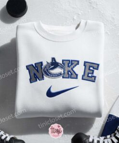Vancouver Canucks Embroidered Shirt, NHL Sports Embroidered Hoodie, Best Gift Idea