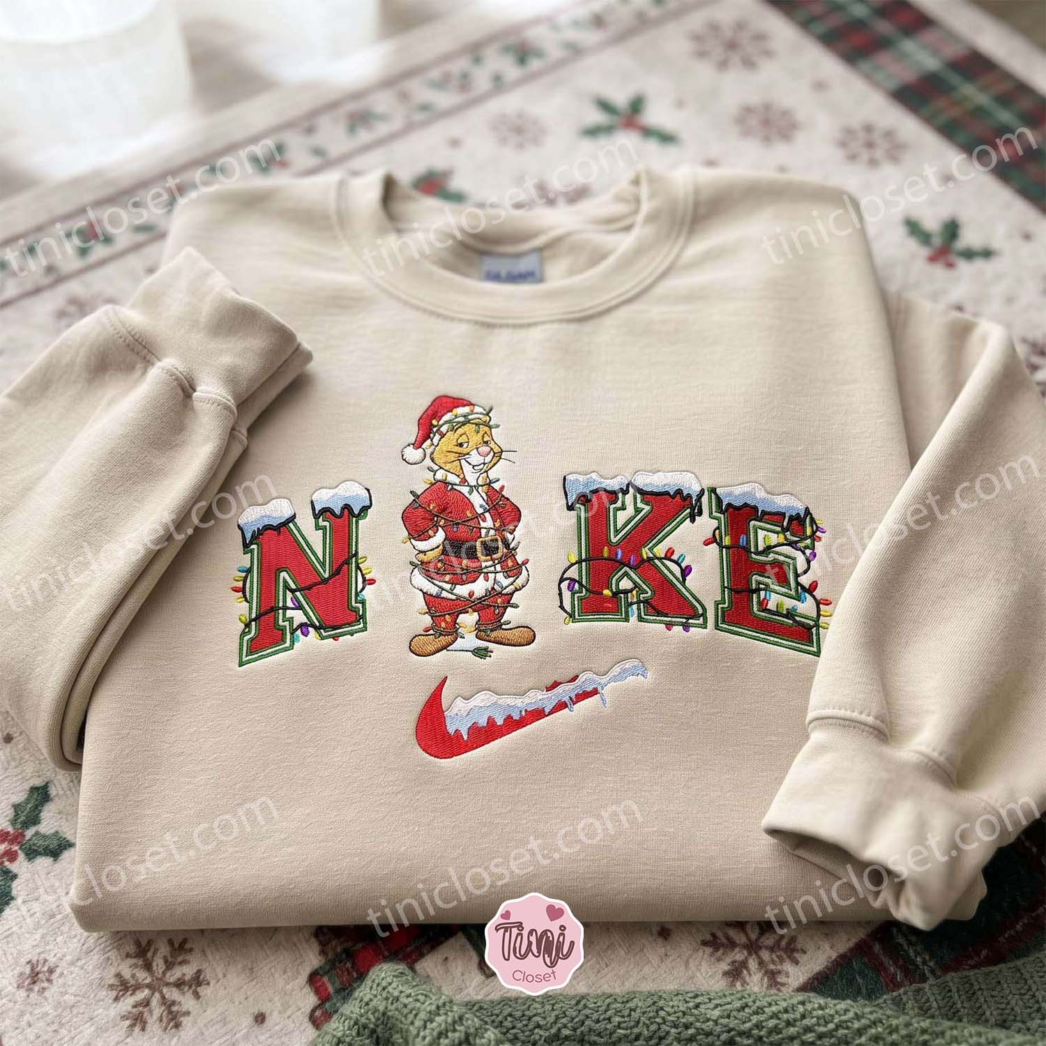 Rabbit Xmas Embroidered Shirt, Winnie The Pooh Characters Embroidered Hoodie, Disney Embroidered Sweatshirt, Best Christmas Gift Rabbit Xmas Embroidered Shirt, Winnie The Pooh Characters Embroidered Hoodie, Disney Embroidered Sweatshirt, Best Christmas Gift