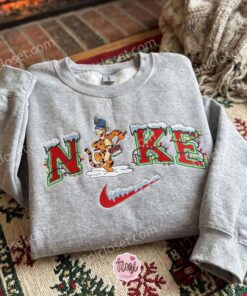 Christmas Tigger Embroidered Shirt, Winnie The Pooh Characters Embroidered Hoodie, Disney Embroidered Sweatshirt, Best Christmas Gift 1 Christmas Tigger Embroidered Shirt, Winnie The Pooh Characters Embroidered Hoodie, Disney Embroidered Sweatshirt, Best Christmas Gift (2)