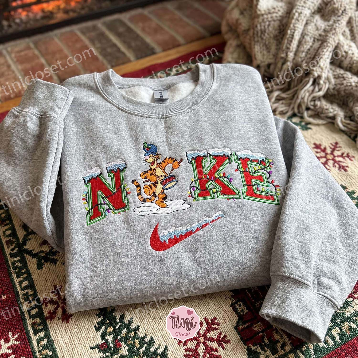 Christmas Tigger Embroidered Shirt, Winnie The Pooh Characters Embroidered Hoodie, Disney Embroidered Sweatshirt, Best Christmas Gift Christmas Tigger Embroidered Shirt, Winnie The Pooh Characters Embroidered Hoodie, Disney Embroidered Sweatshirt, Best Christmas Gift