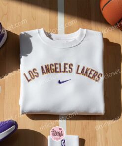 Los Angeles Lakers Embroidered Shirt, NBA Sports Embroidered Hoodie, Best Gift Idea
