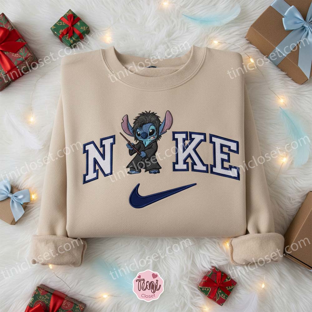 Stitch Severus Snape Harry Potter Embroidered Shirt, Disney Characters Embroidered Sweatshirt, Unique Gifts for Family