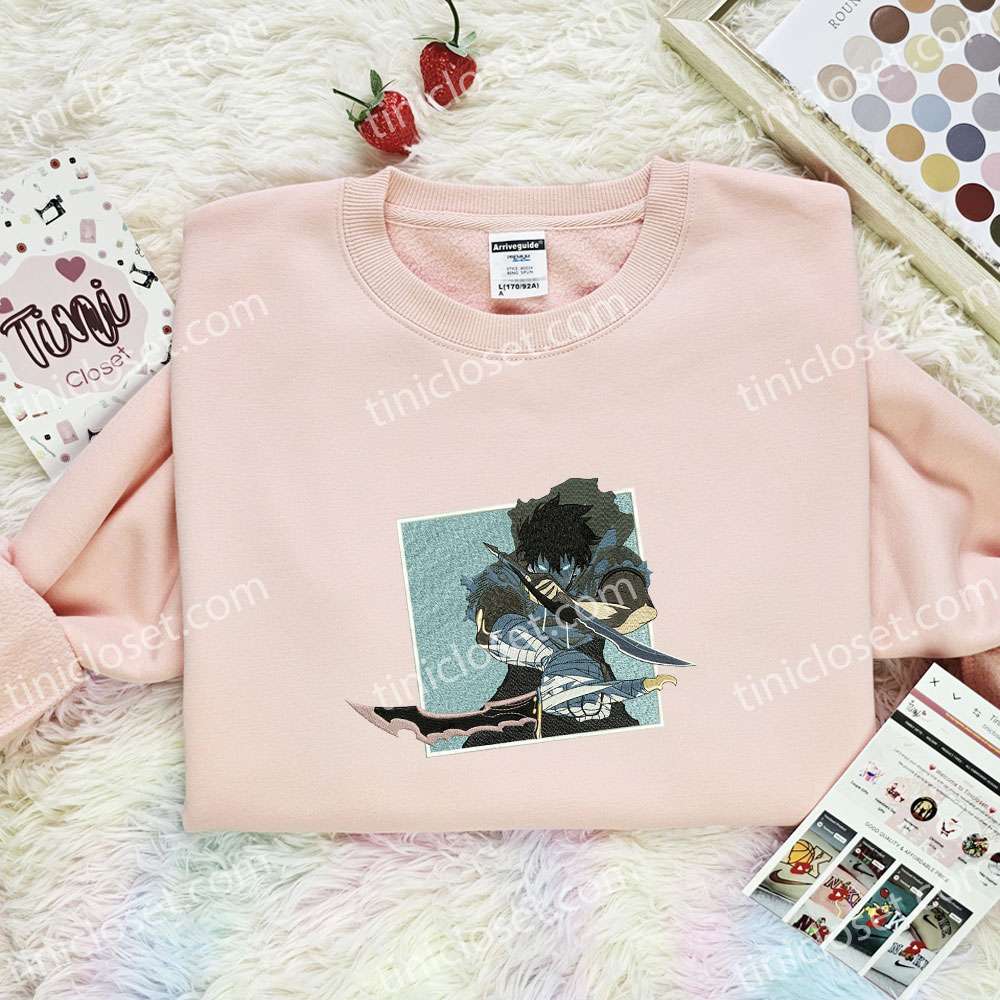 Sung Jinwoo Solo Leveling Anime Embroidered Shirt