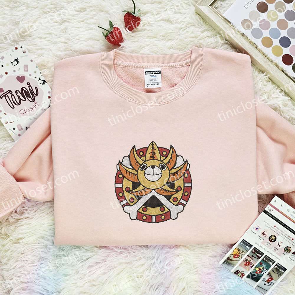 Thousand Sunny Logo One Piece Anime Embroidered Shirt