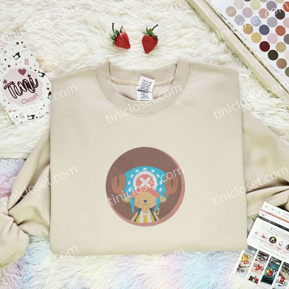 Tony Tony Chopper One Piece Anime Embroidered Shirt