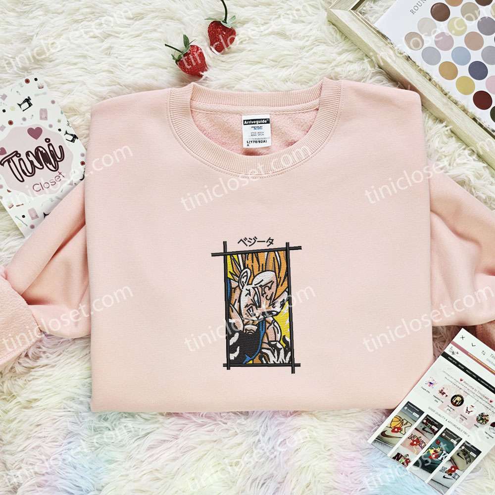 Vegeta Dragon Ball Anime Embroidered Shirt