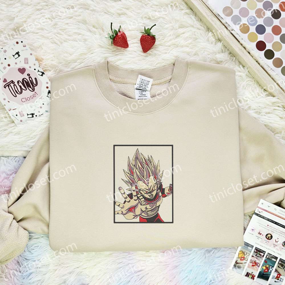 Vegeta Dragon Ball Anime Embroidered Shirt