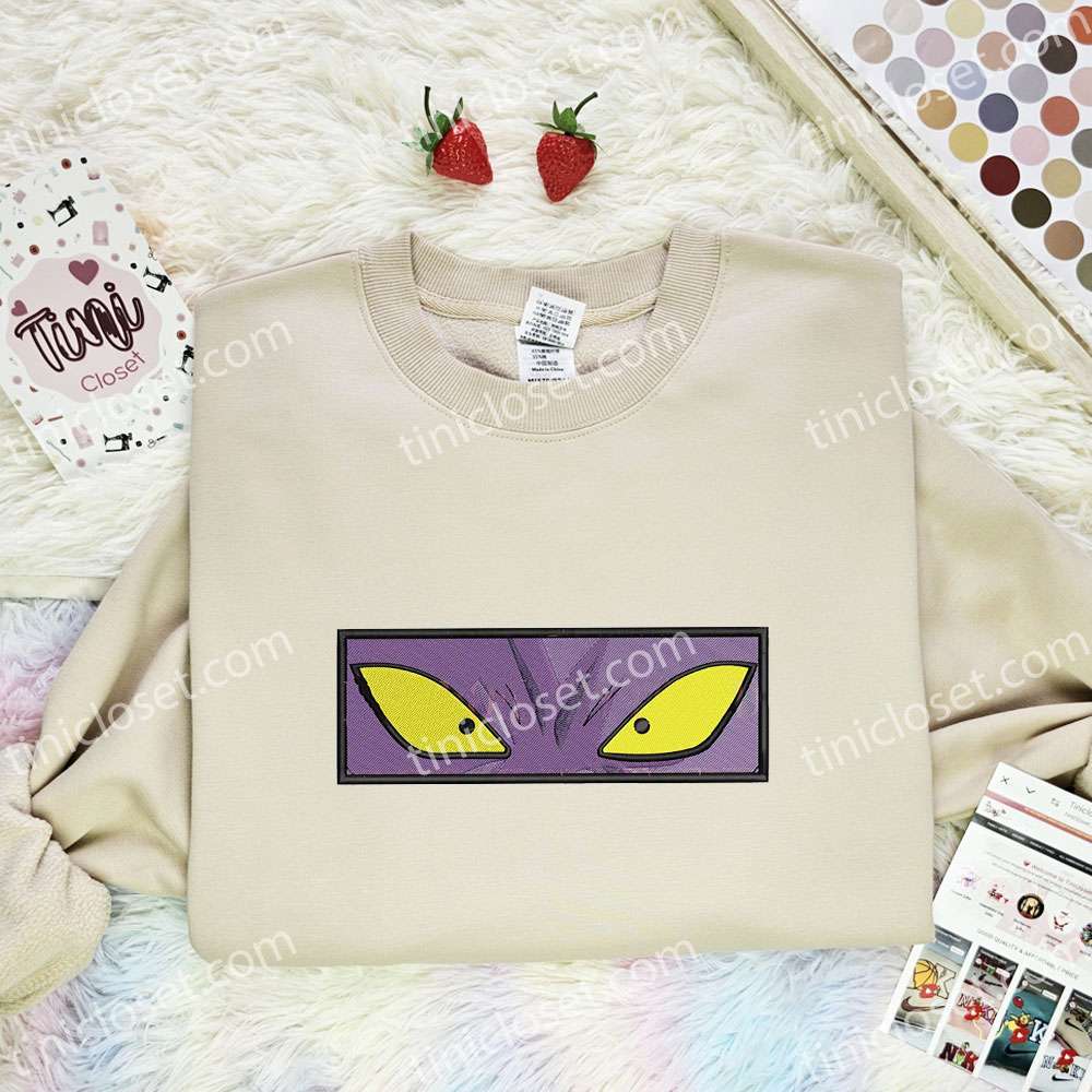 Beerus Eyes Dragon Ball Anime Embroidered Shirt