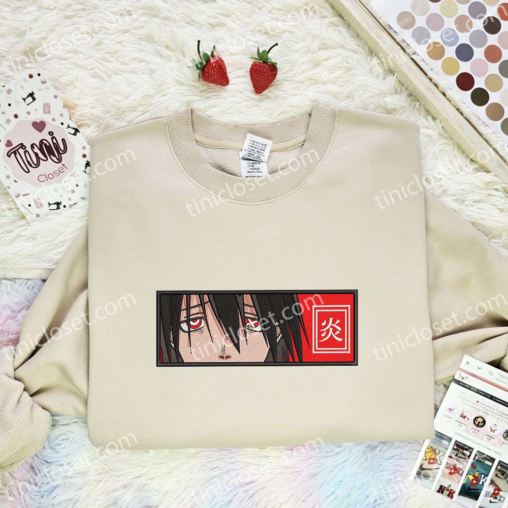 Benimaru Eyes Fire Force Anime Embroidered Shirt