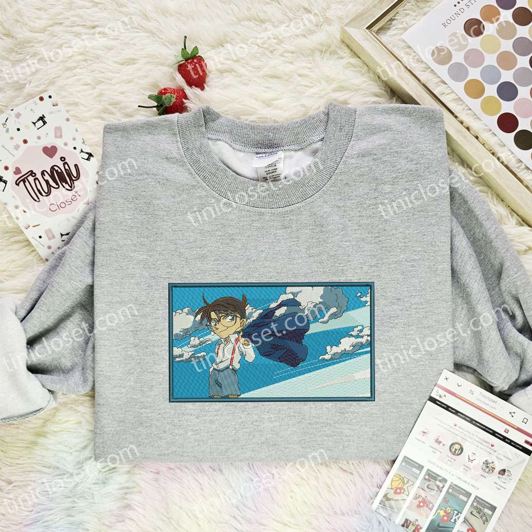 Conan Sky Detective Conan Anime Embroidered Shirt