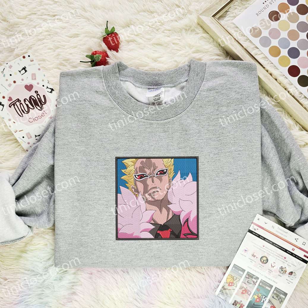Donquixote Doflamingo One Piece Anime Embroidered Shirt