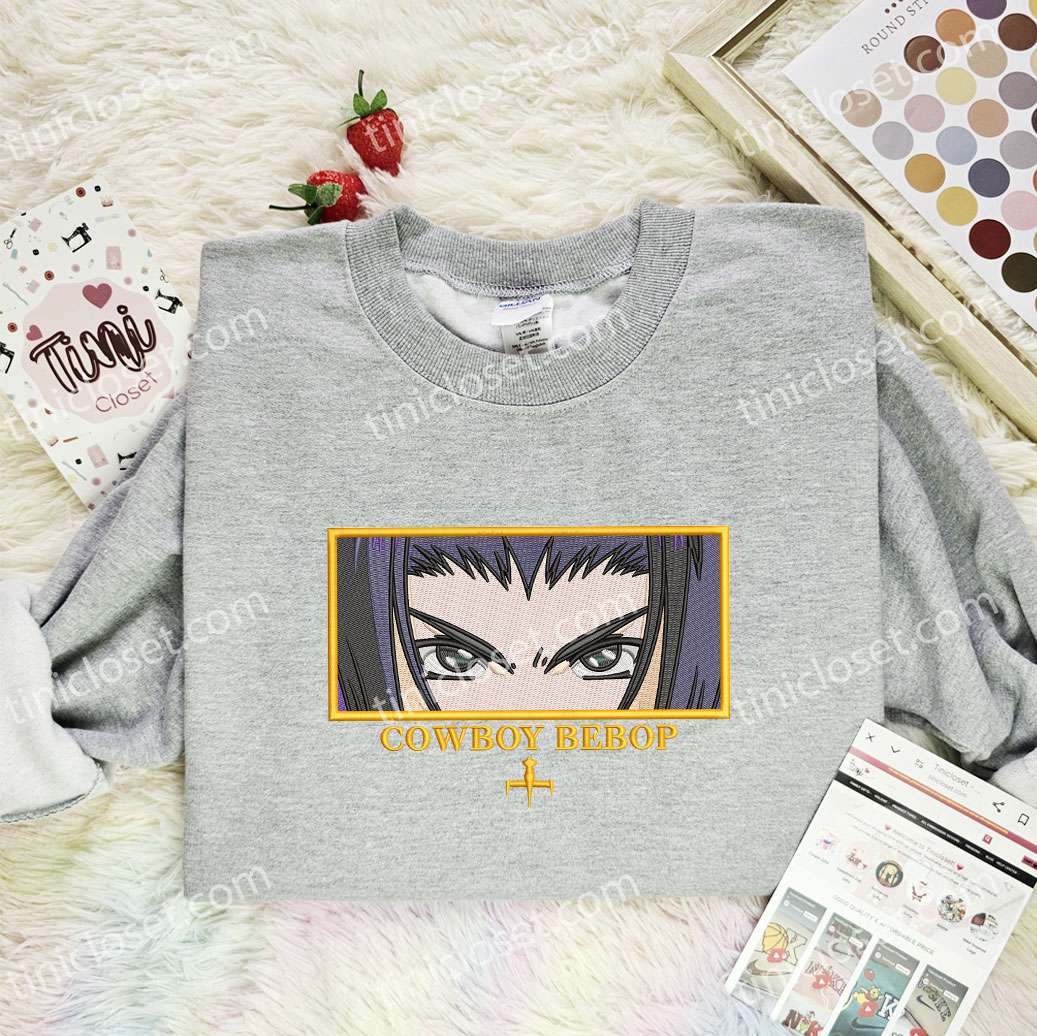 Faye Valentine Eyes Cowboy Bebop Anime Embroidered Shirt