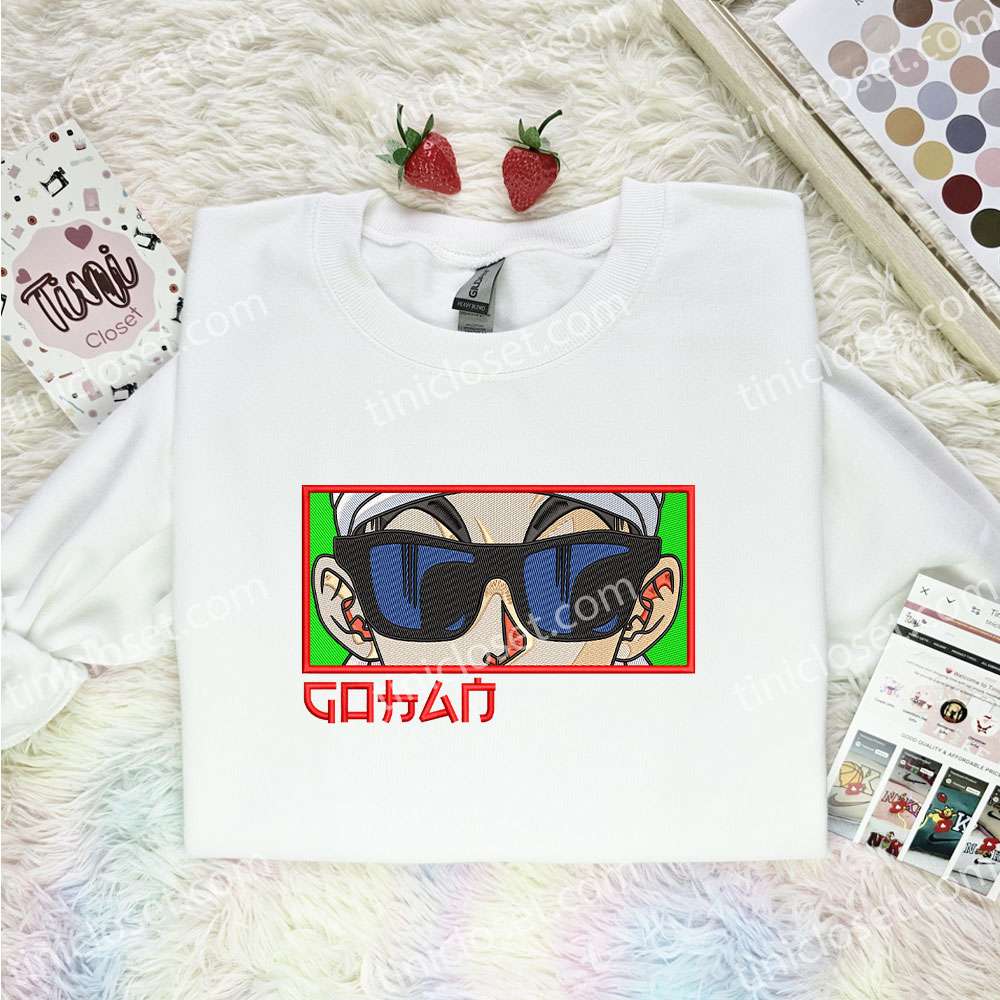 Gohan Eyes Embroidered Shirt, Dragon Ball Embroidered Hoodie, Anime Embroidered T-Shirt