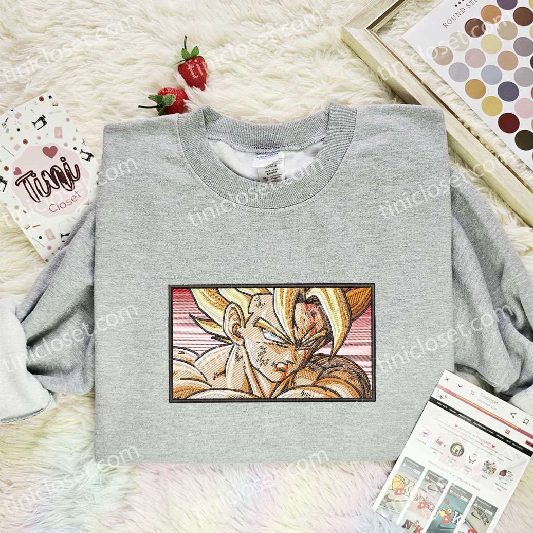 Goku Dragon Ball Anime Embroidered Shirt