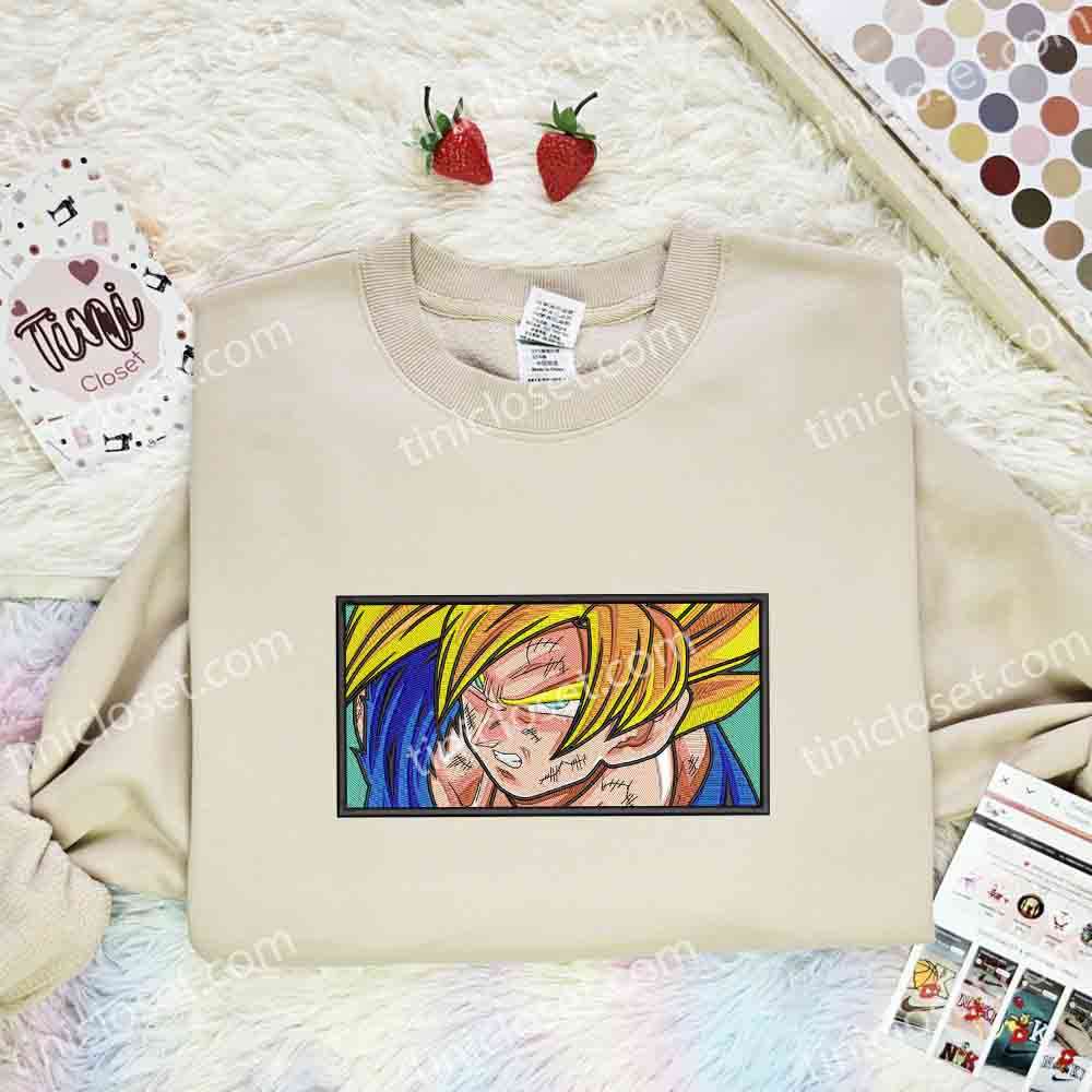 Goku Dragon Ball Anime Embroidered Shirt