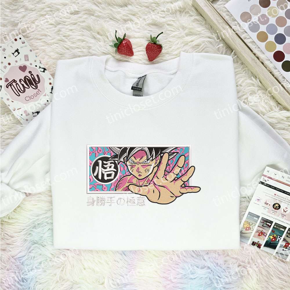 Goku Hand Dragon Ball Anime Embroidered Shirt