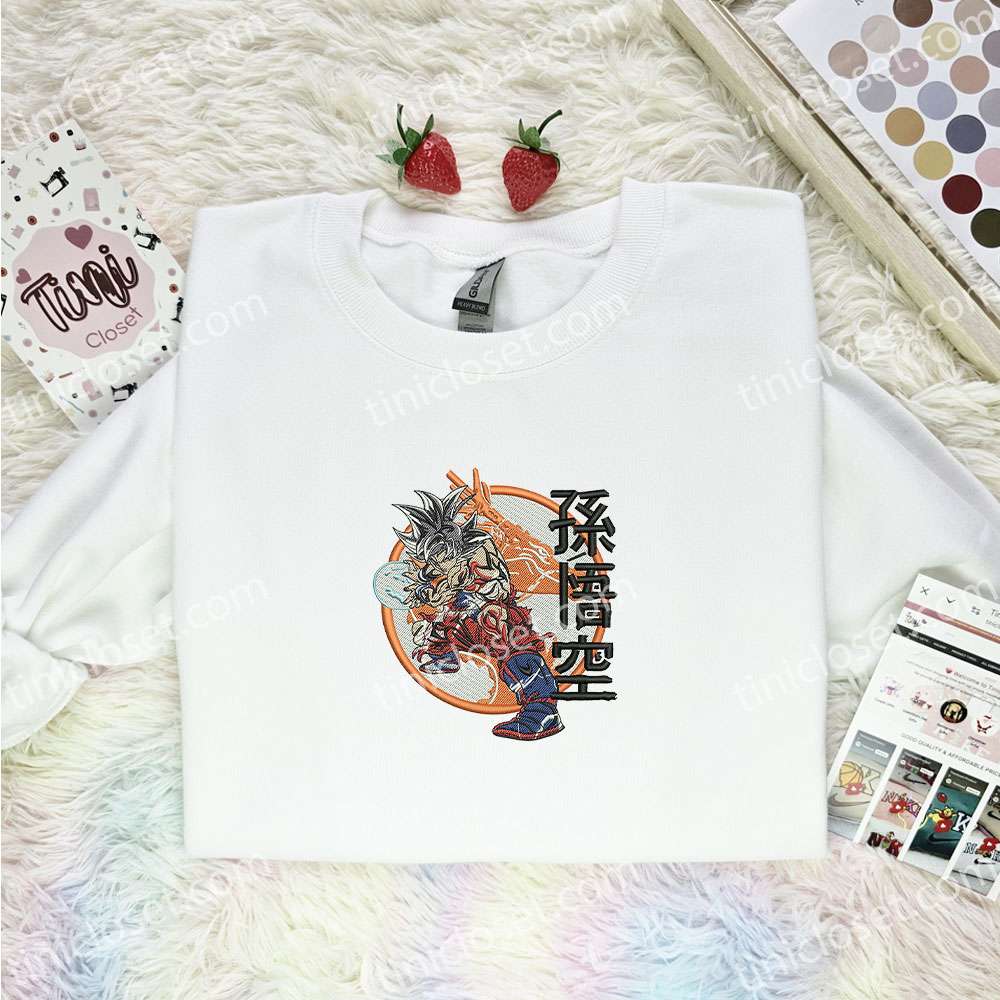 Goku Kameha Dragon Ball Anime Embroidered Shirt